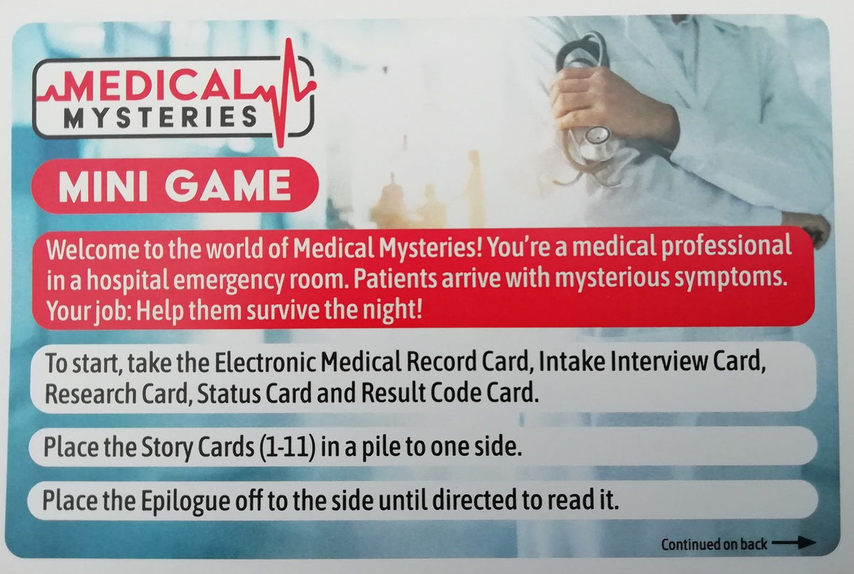 Medical Mysteries: Mini Game