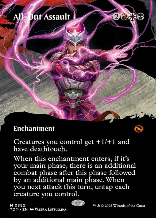 All-Out Assault (Borderless) - Magic: The Gathering