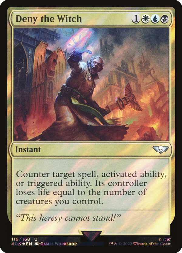 Deny the Witch (Surge Foil) - Magic: The Gathering