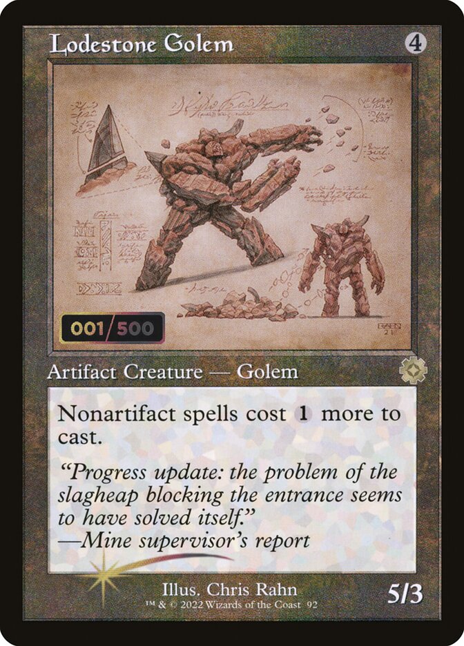 Lodestone Golem (Schematic) (Serial Numbered)