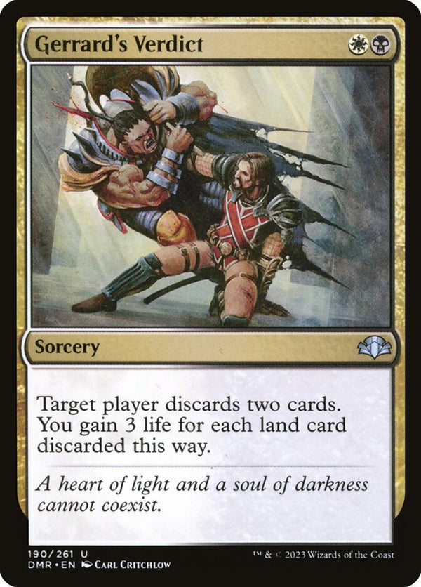 Gerrard's Verdict - Magic: The Gathering