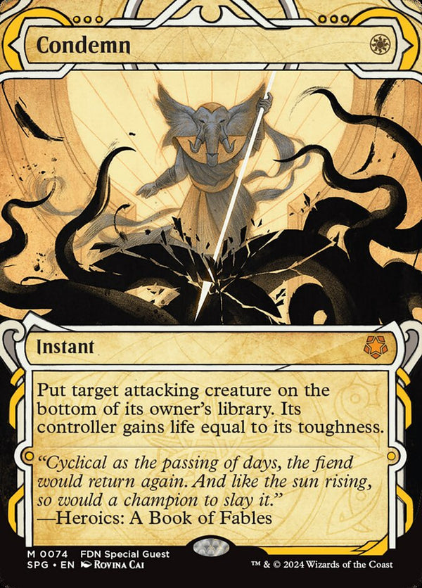 Condemn (Showcase) - Magic: The Gathering