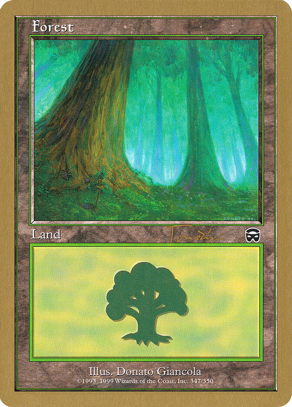 Forest (347) - 2001 Jan Tomcani (INV) - Magic: The Gathering
