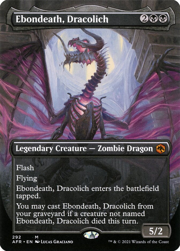 Ebondeath, Dracolich (Borderless) - Magic: The Gathering
