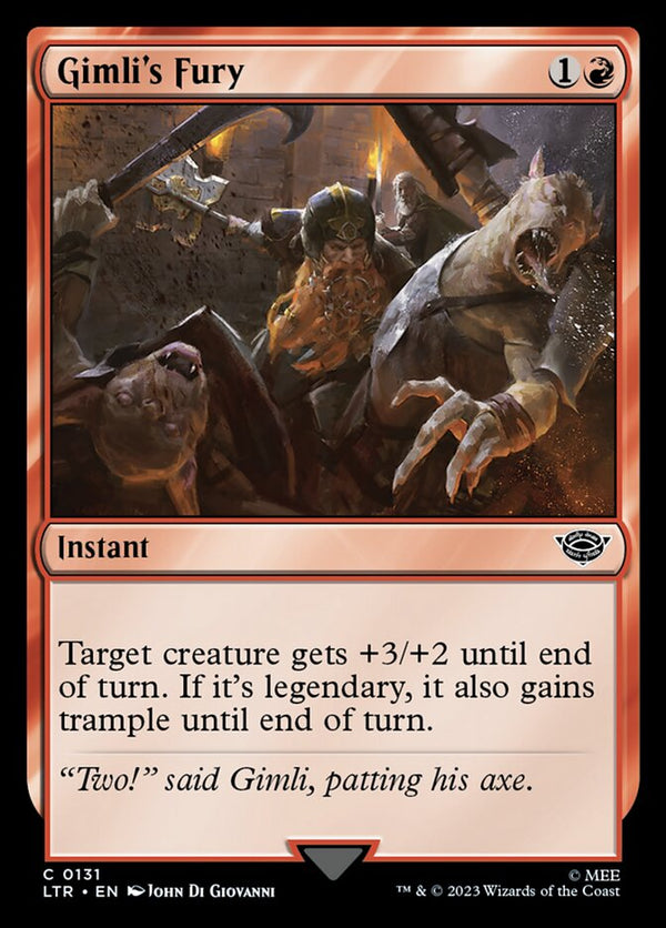 Gimli's Fury - Magic: The Gathering