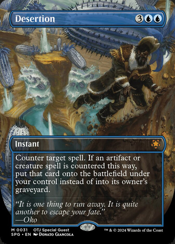Desertion (Borderless) - Magic: The Gathering