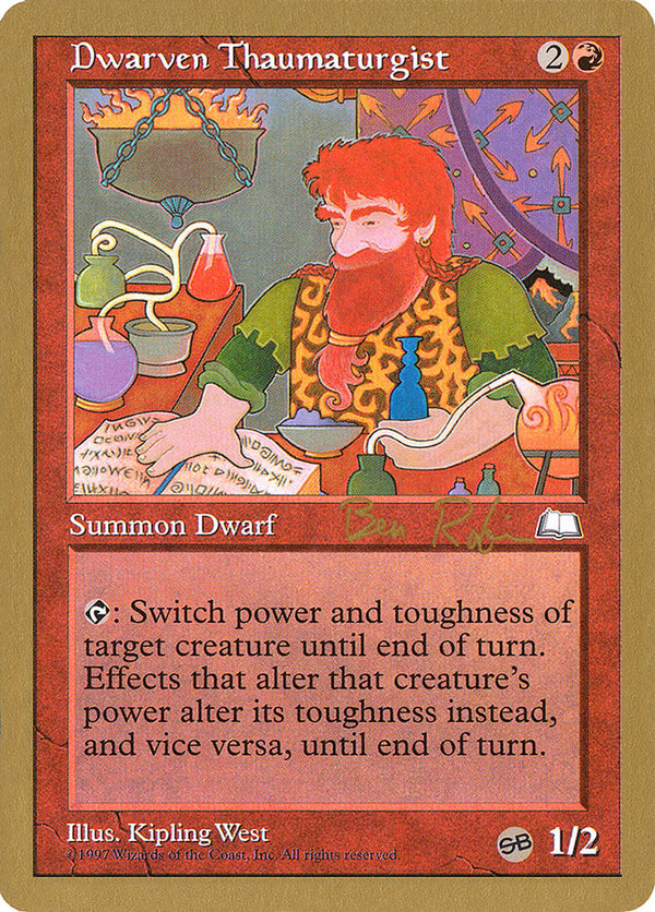 Dwarven Thaumaturgist - 1998 Ben Rubin (WTH) (SB) - Magic: The Gathering