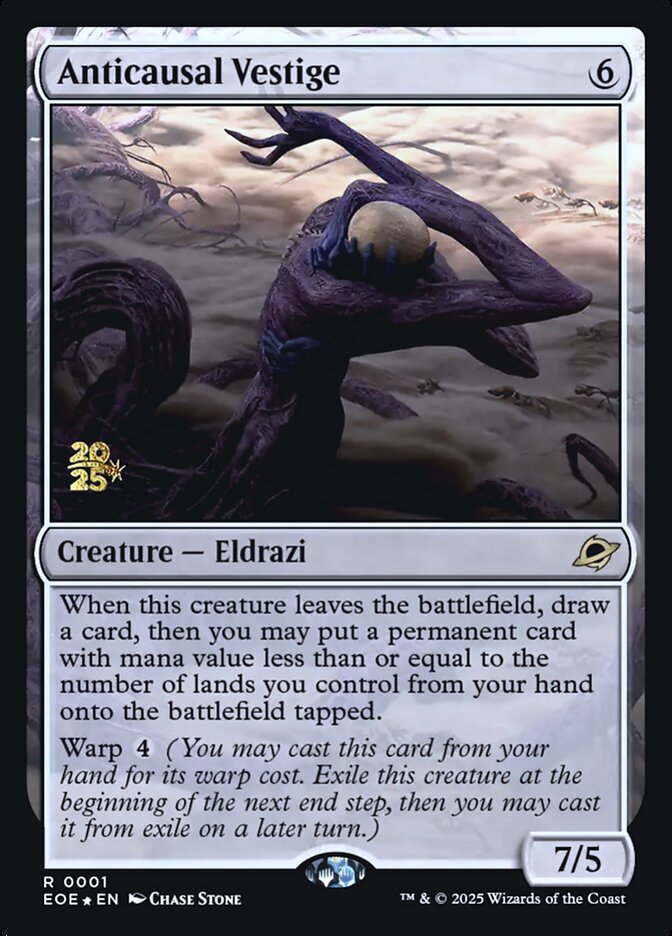 Anticausal Vestige