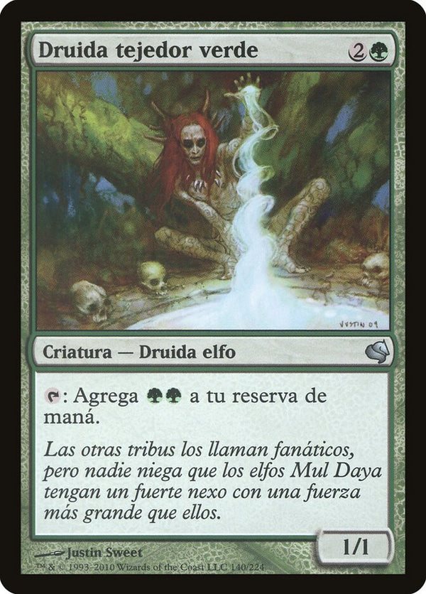 Greenweaver Druid (Spanish) - "Druida tejedor verde" - Magic: The Gathering