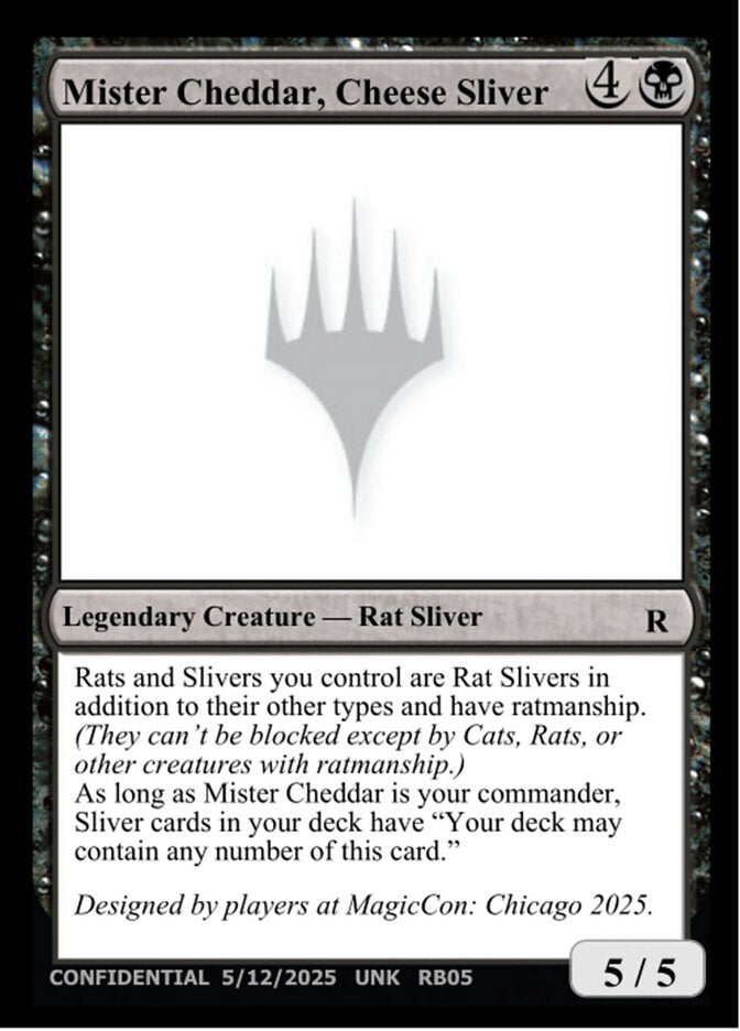 Mister Cheddar, Cheese Sliver