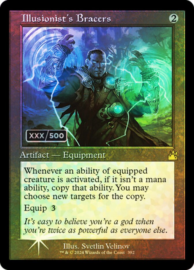 Illusionist's Bracers (Retro Frame) (Serial Numbered)