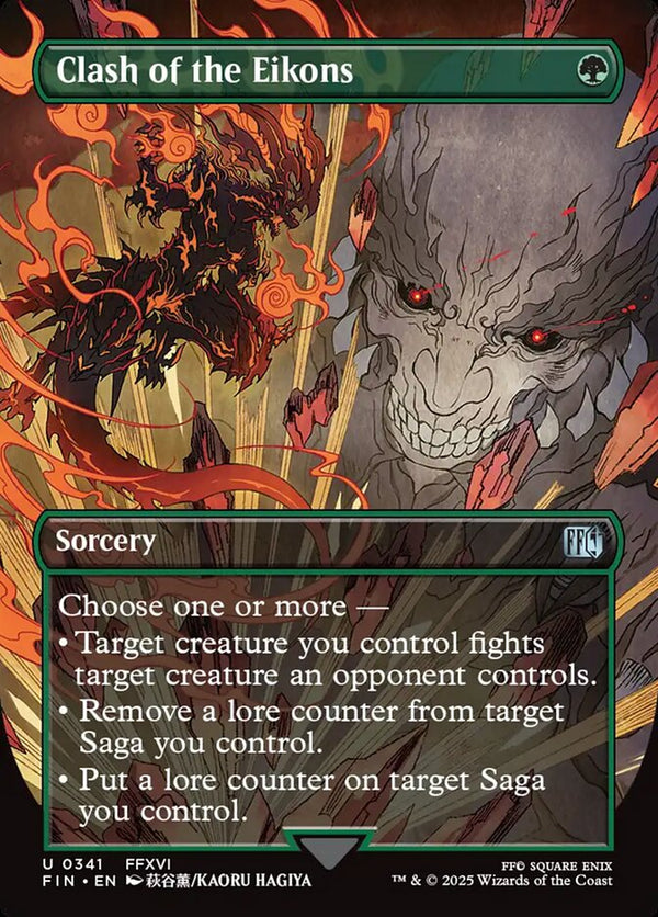 Clash of the Eikons (Borderless) - Magic: The Gathering