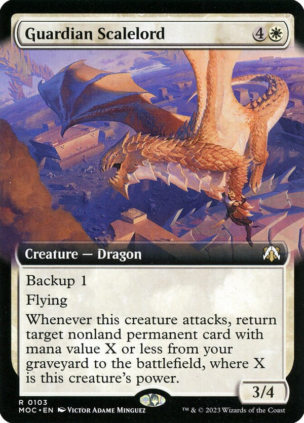 Guardian Scalelord (Extended Art) - Magic: The Gathering