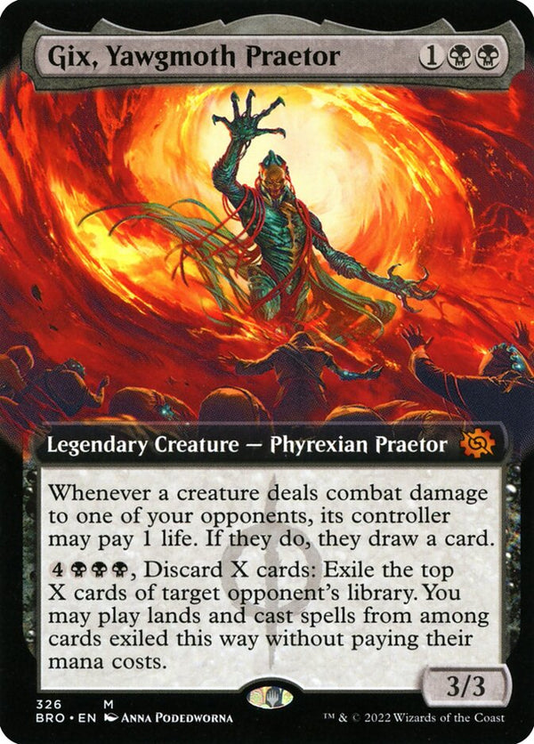 Gix, Yawgmoth Praetor (Extended Art) - Magic: The Gathering