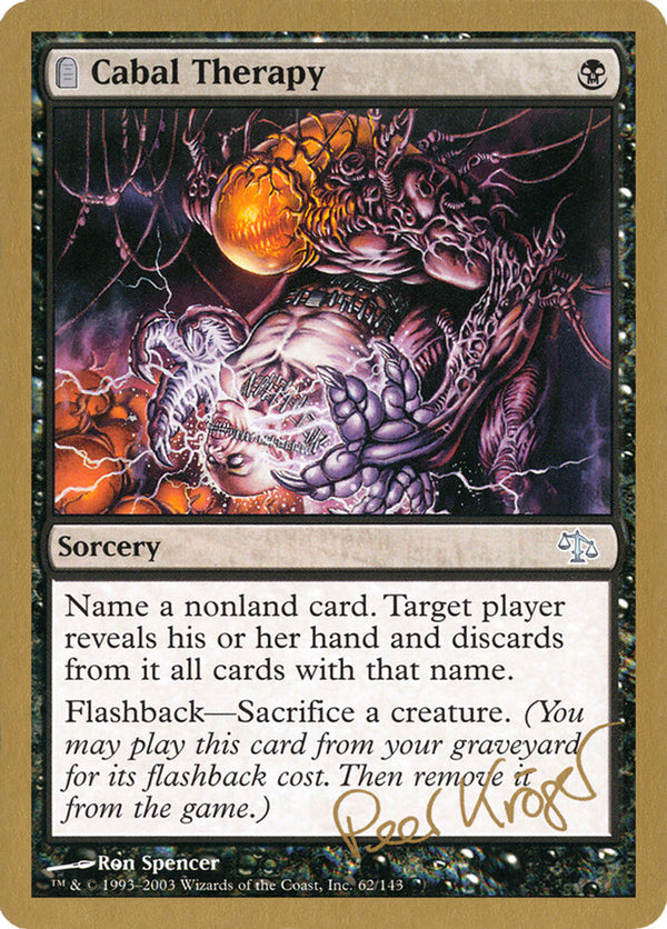 Cabal Therapy - 2003 Peer Kroger (JUD) - Magic: The Gathering