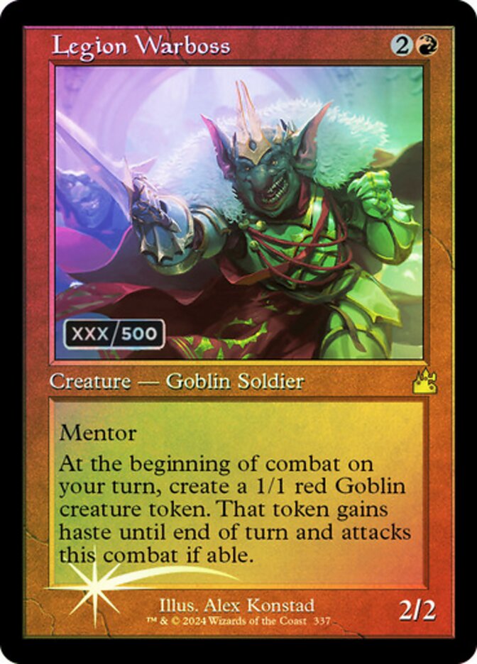 Legion Warboss (Retro Frame) (Serial Numbered)