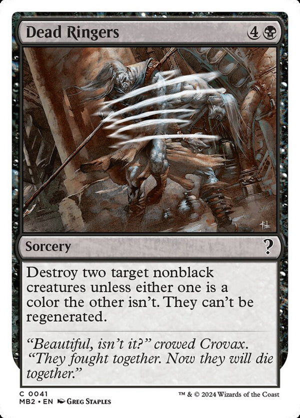 Dead Ringers (White Border) - Magic: The Gathering