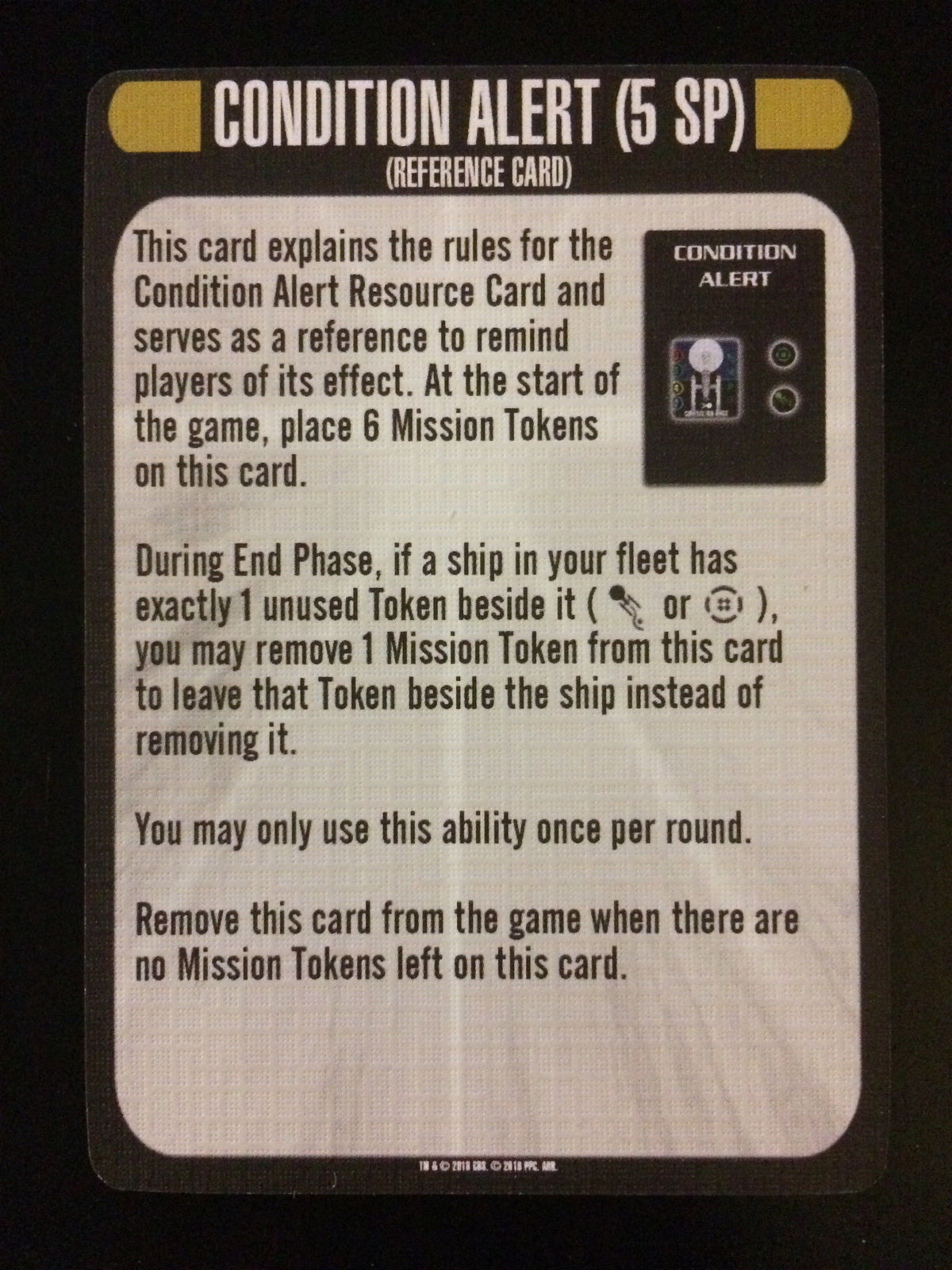 Star Trek: Attack Wing – Condition Alert Resource