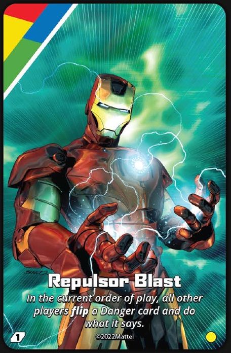 UNO Ultimate: Iron Man – Repulsor Blast Foil Chase Card