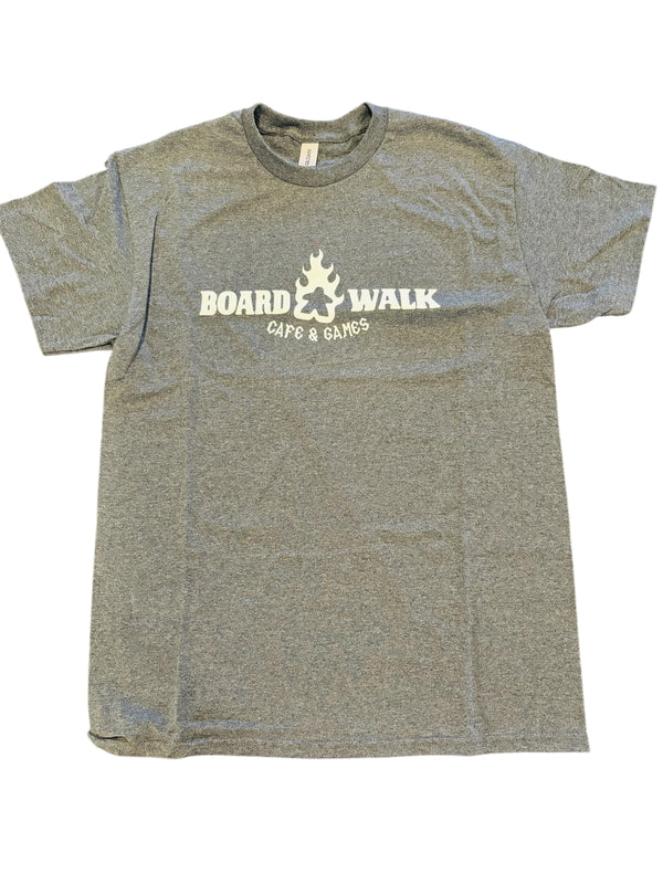Flaming Meeple Shirt - Boardwalk Cafe & Games