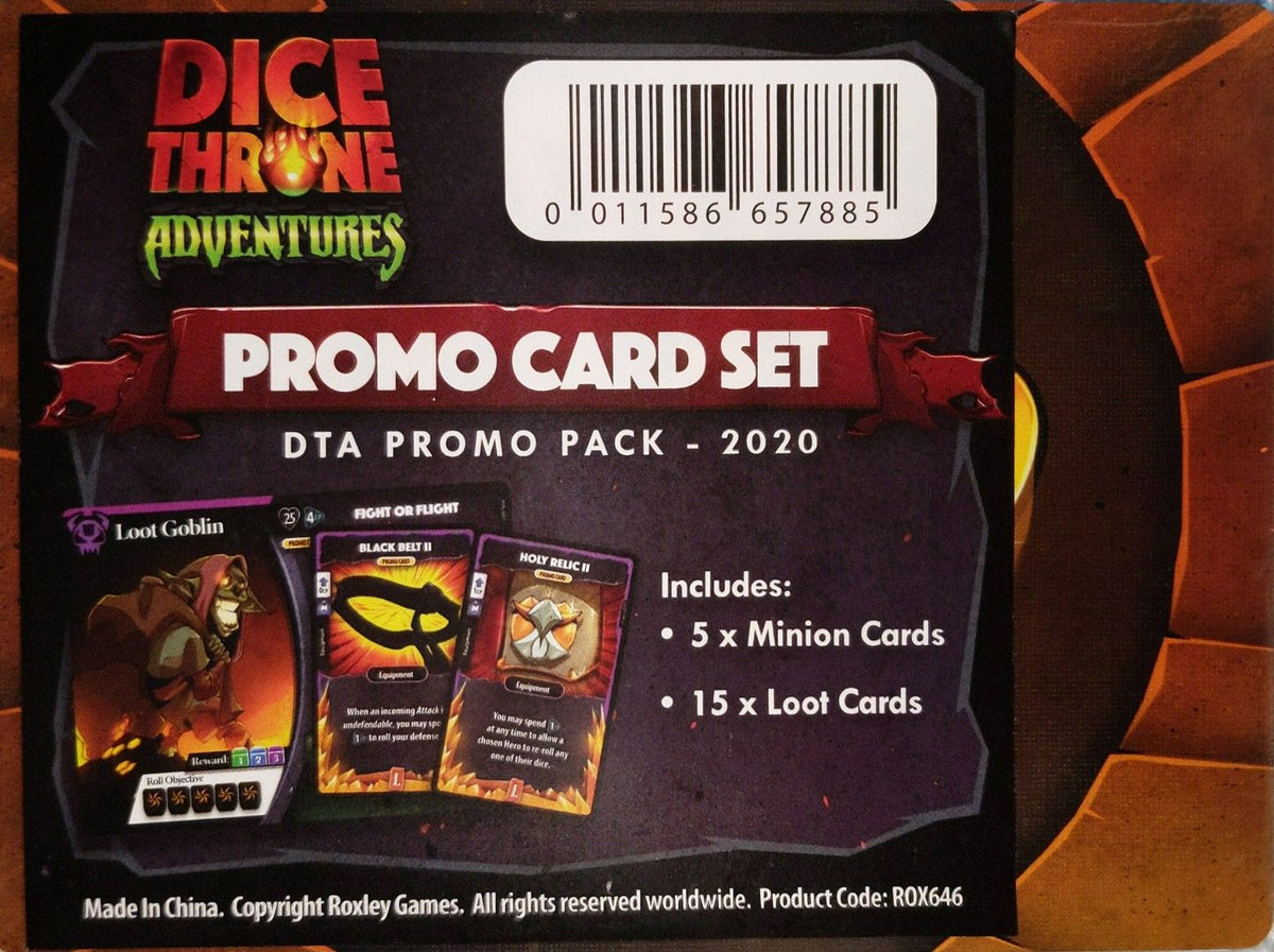 Dice Throne: Adventures – Promo Card Set: DTA Promo Pack 2020