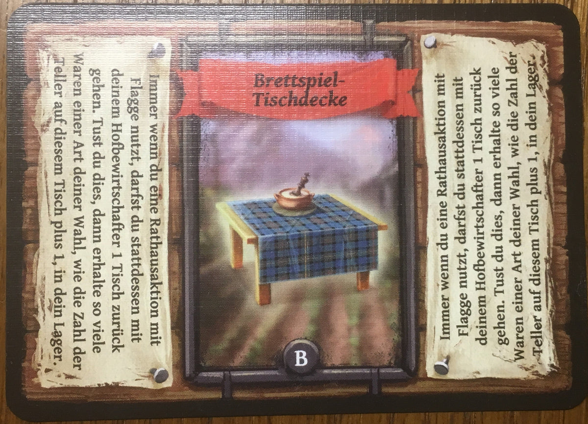 Reykholt: Brettspiel-Tischdecke Promokarte