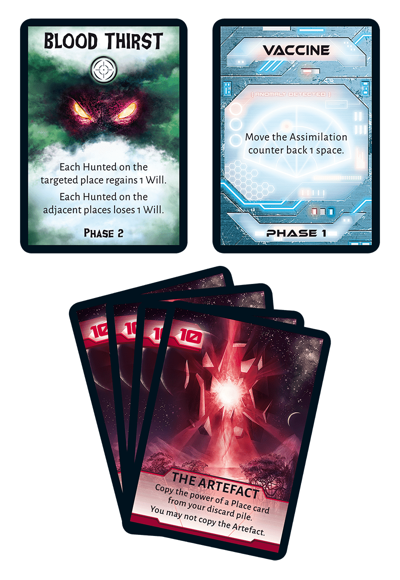 Not Alone: The Red Artefact Promo Cards