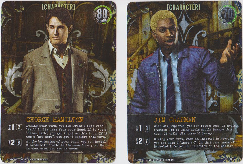 Resident Evil Deck Building Game: George Hamilton & Jim Chapman Promo