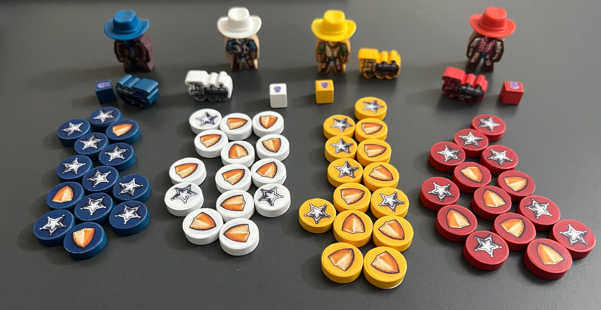 Great Western Trail (Second Edition): LevityGames Meeple Sticker Upgrade Kit