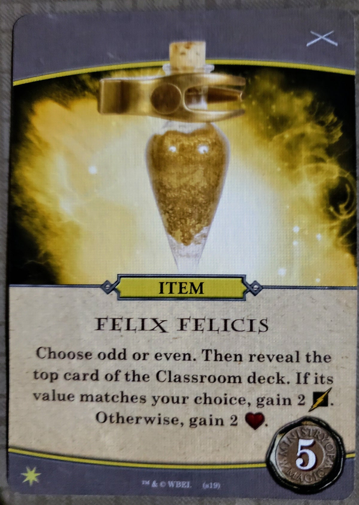 Harry Potter: Hogwarts Battle – Defence Against the Dark Arts: Felix Felicis Promo Card