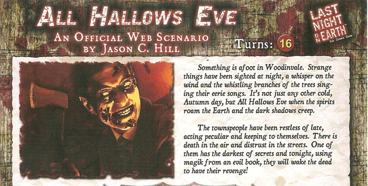 Last Night on Earth 'All Hallows Eve' Scenario