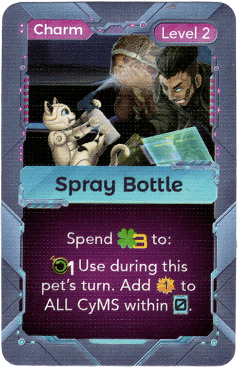 Cyber Pet Quest: Spray Bottle Promo Card