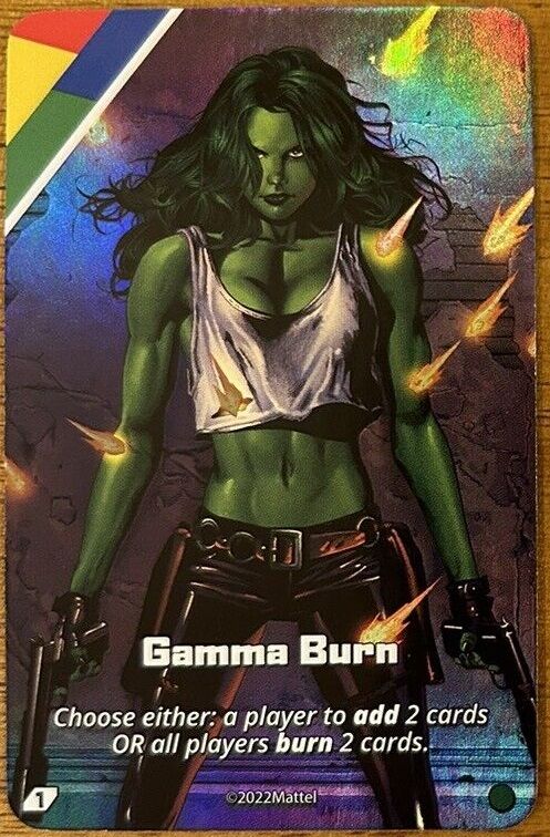 UNO Ultimate: She-Hulk –  Gamma Burn Foil Chase Card
