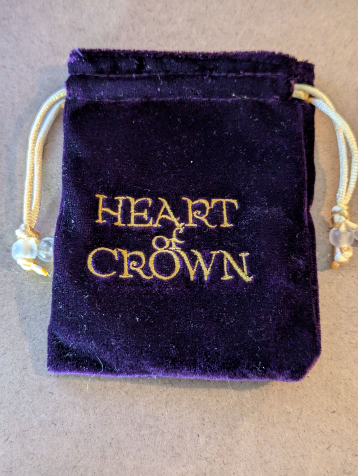 Heart of Crown: Satin Lined Velvet Bag