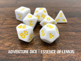Adventure Dice: Essence of Lemon dice set - My Store
