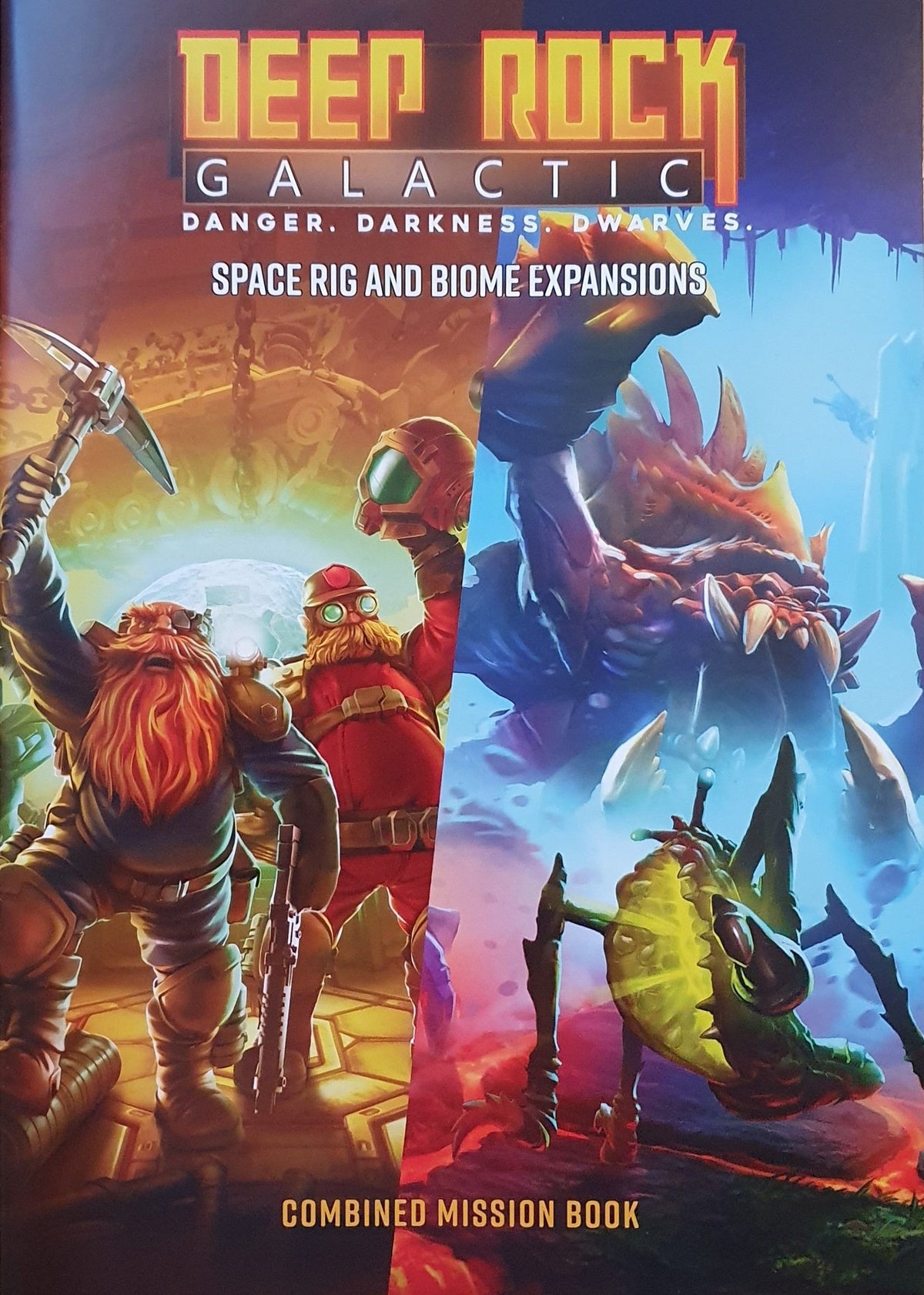 Deep Rock Galactic: The Board Game – Space Rig and Biome Expansions: Combined Mission Book