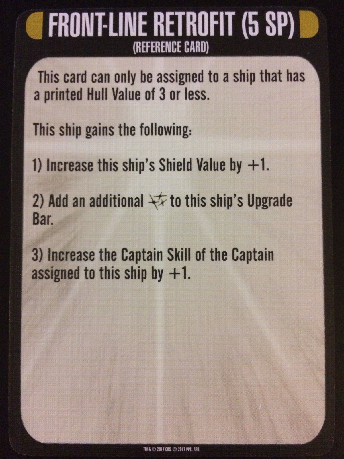Star Trek: Attack Wing – Frontline Retrofit Resource