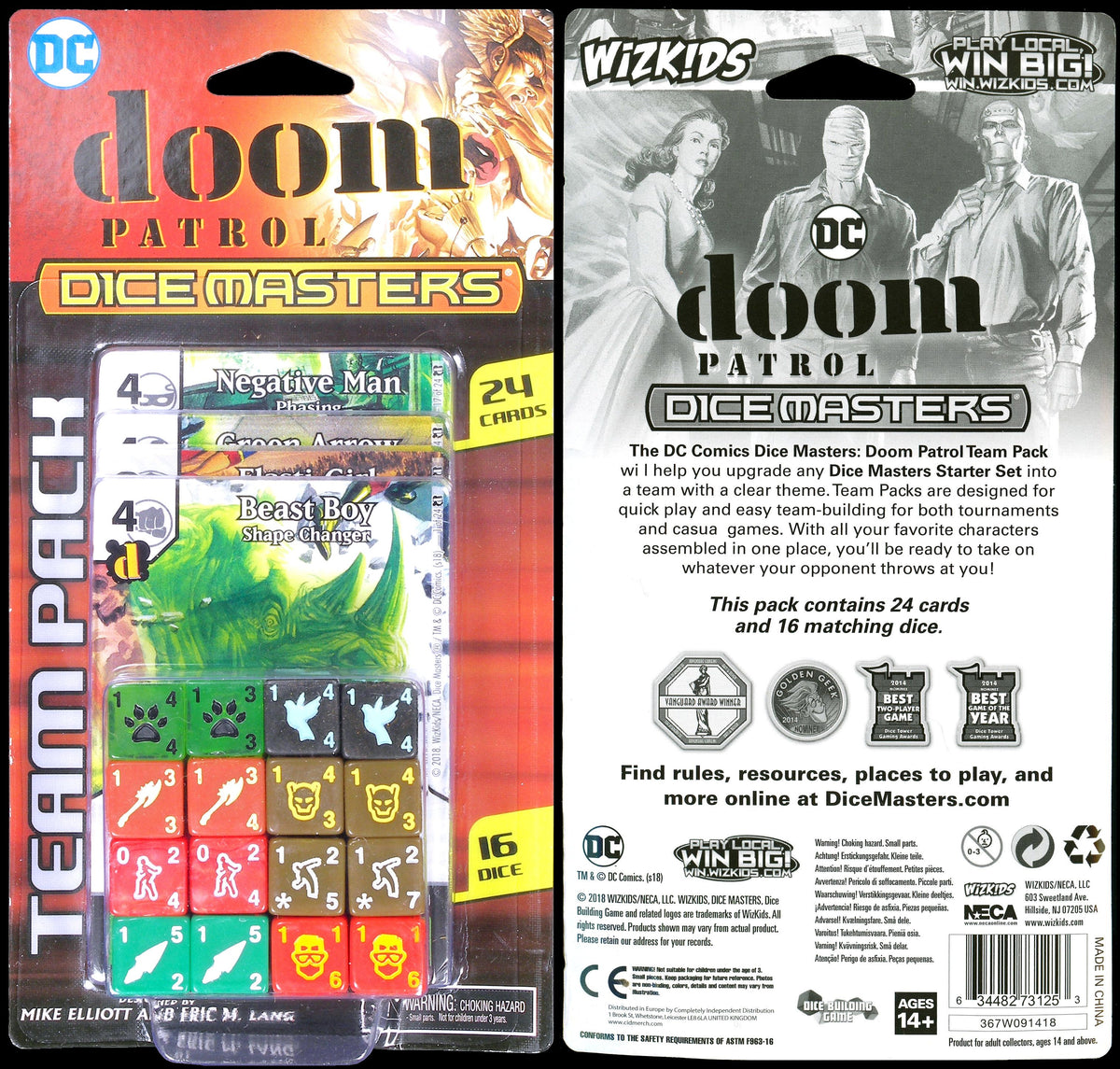 DC Comics Dice Masters: Doom Patrol Team Pack