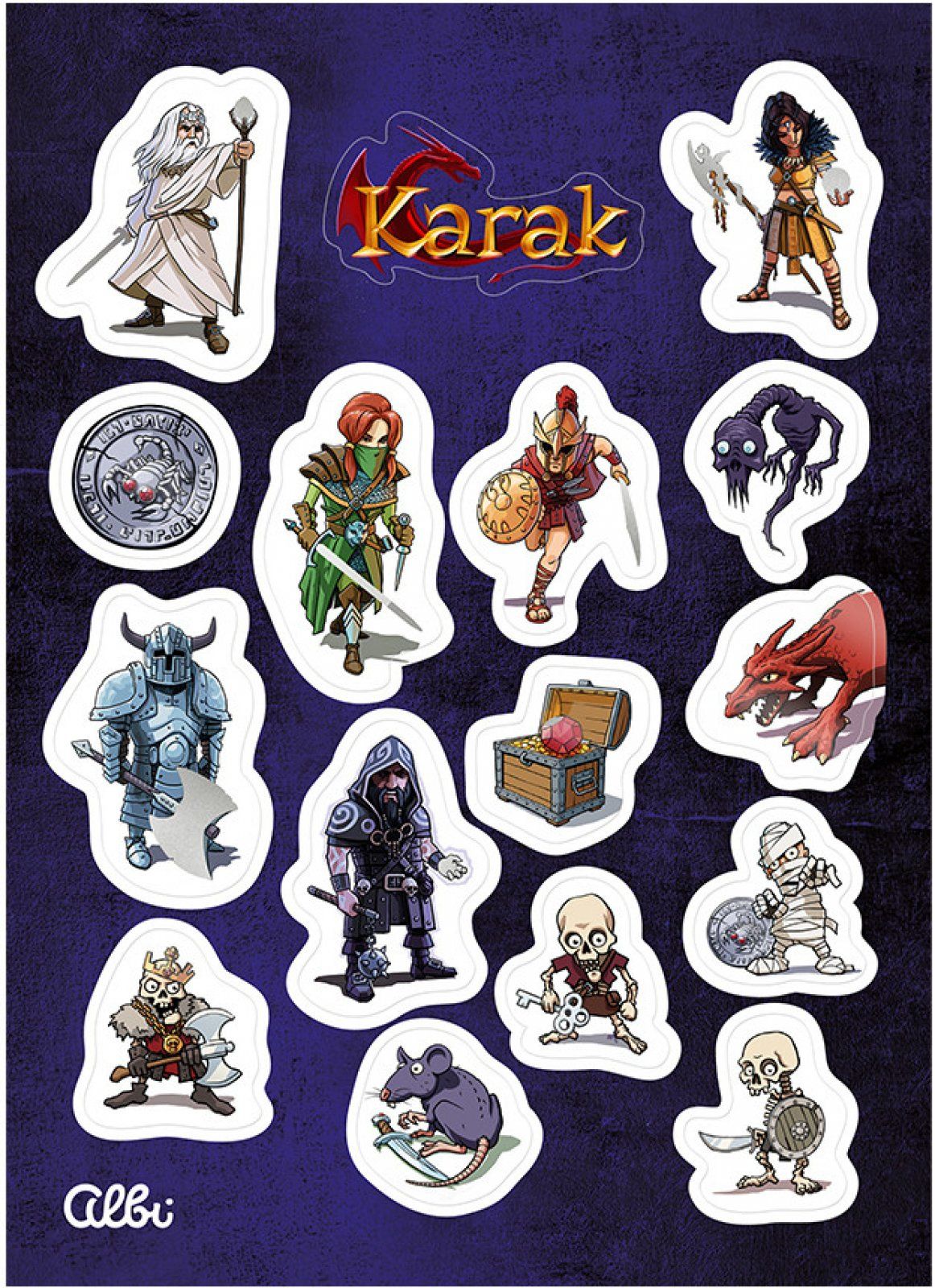 Karak: Samolepky