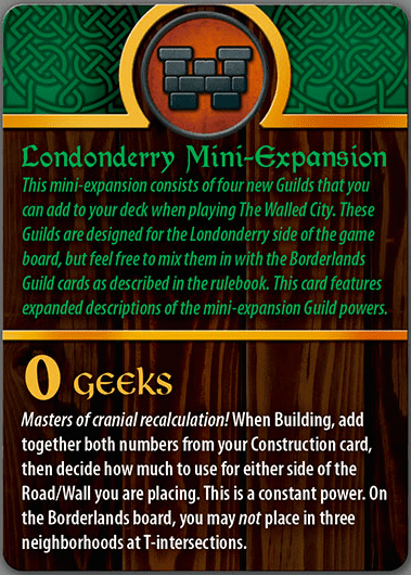 The Walled City: Londonderry Mini-Expansion