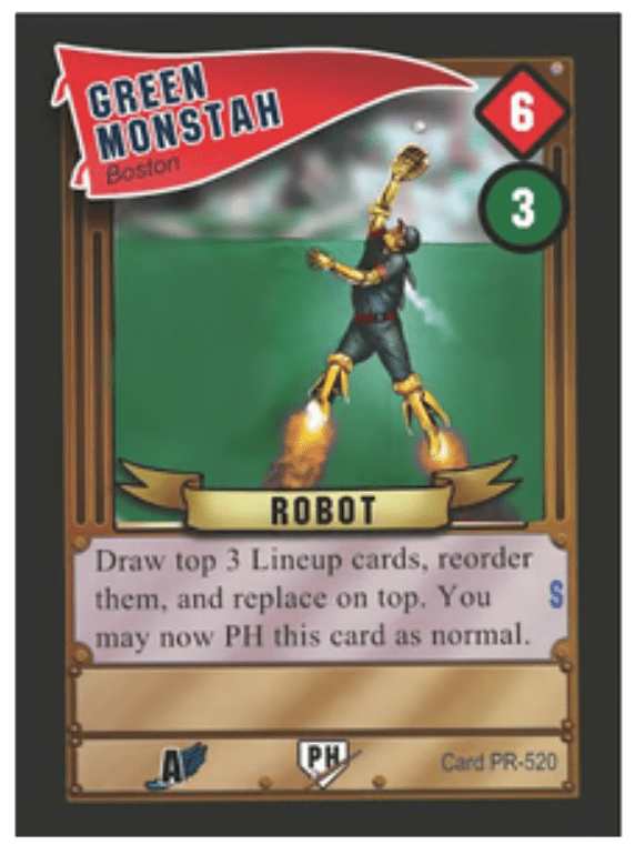 Baseball Highlights 2045: Green Monstah Promo Card