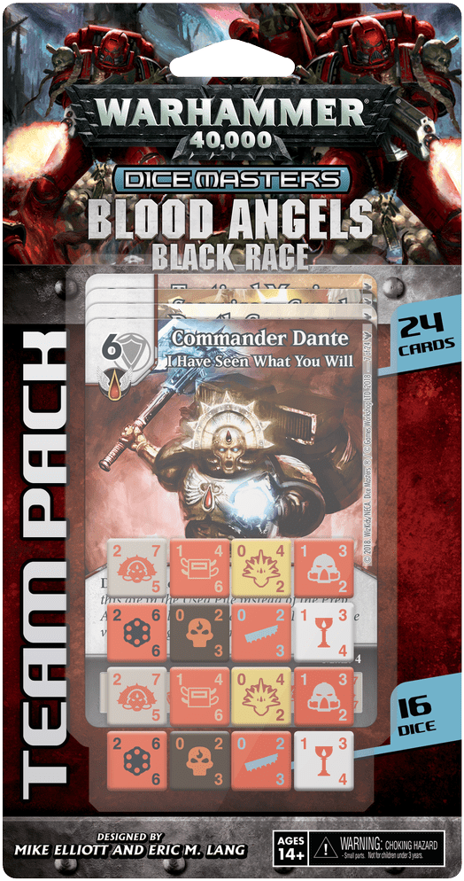 Warhammer 40,000 Dice Masters: Blood Angels – Black Rage Team Pack