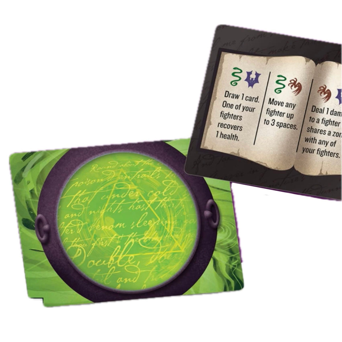 Unmatched: Slings and Arrows – The Wayward Sisters Cauldron Cards